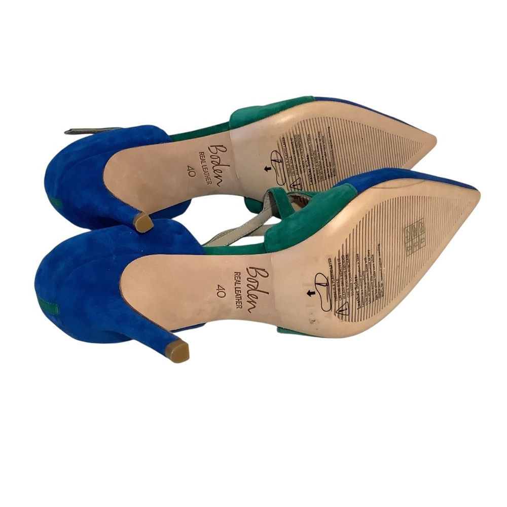 Boden Suede Color Block Strappy Heels - Picture 6 of 8